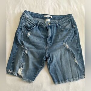 Encore Jeans Distress Shorts‎ size Large
